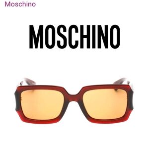 Moschino Red and Gold Sunglasses